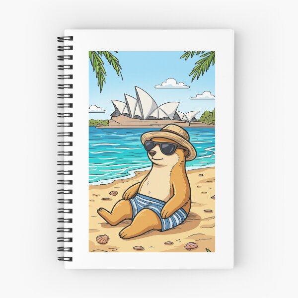 Item preview, Sydney Beach Meerkat | Cute Summer Vacation Design designed and sold by BCapybara.