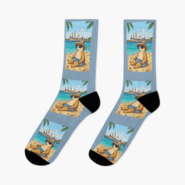 Item preview, Sydney Beach Meerkat | Cute Summer Vacation Design designed and sold by BCapybara.