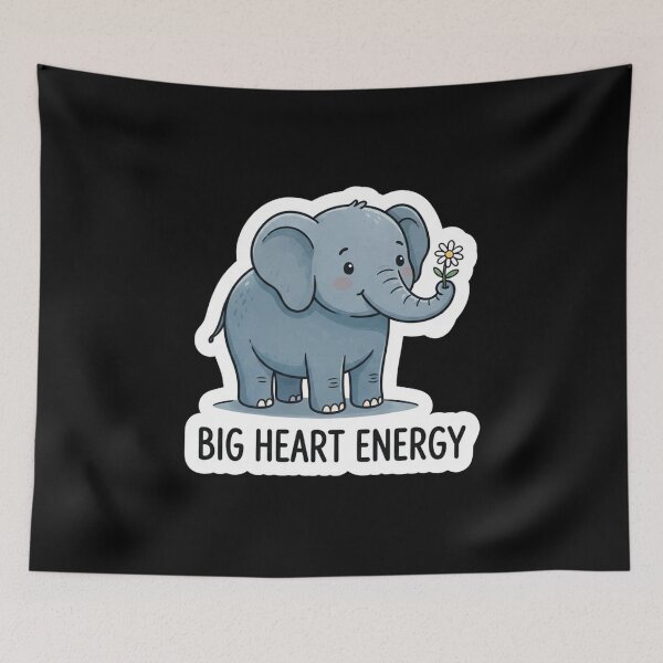 Item preview, Cute Baby Elephant With Flower designed and sold by Owcomm.