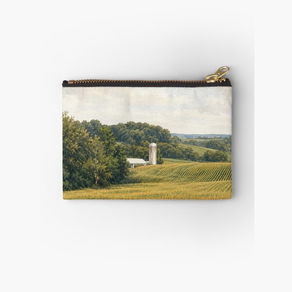 Item preview, Rolling Cornfields Watercolor Landscape designed and sold by Kaehaniz.