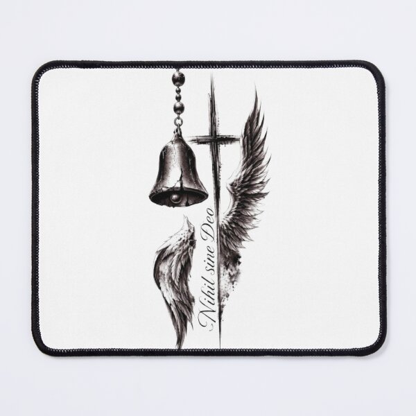 Item preview, Nihil Sine Deo Gothic Cross and Bell designed and sold by RoyalDeluxGo.