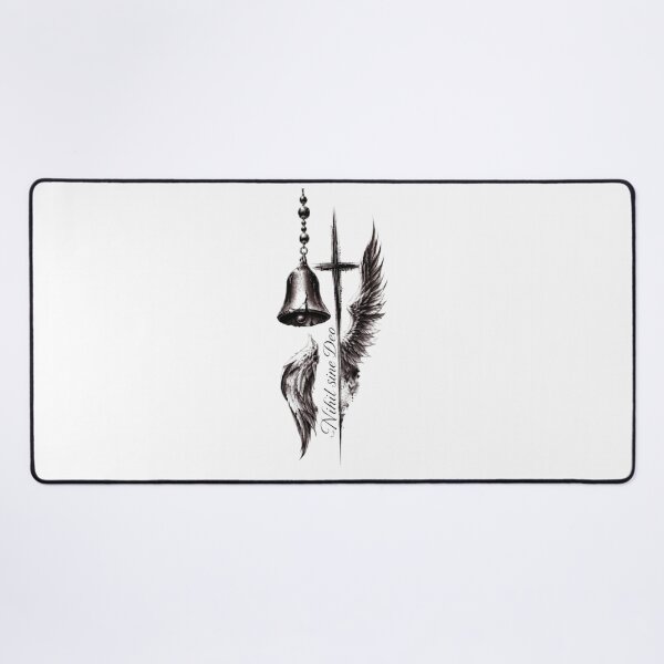 Item preview, Nihil Sine Deo Gothic Cross and Bell designed and sold by RoyalDeluxGo.