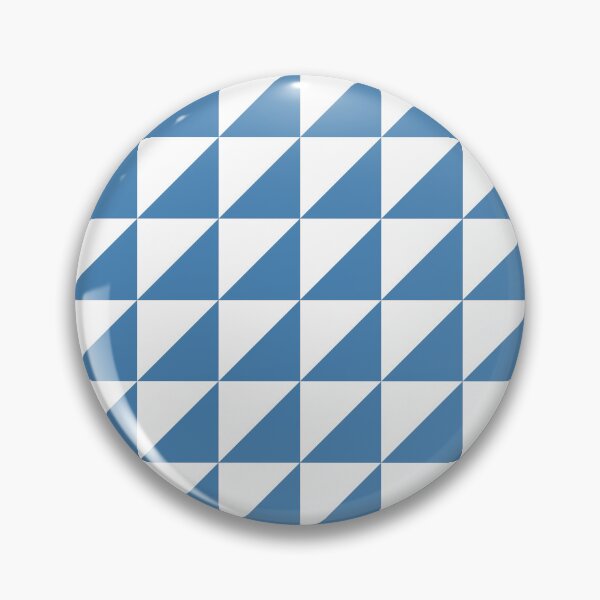 Item preview, White And Steel Blue Triangle Mosaic Pattern designed and sold by pattern-archive.