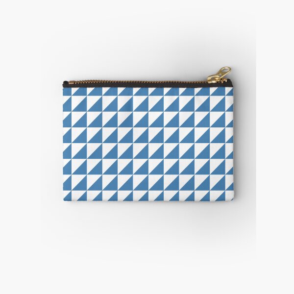 Item preview, White And Steel Blue Triangle Mosaic Pattern designed and sold by pattern-archive.