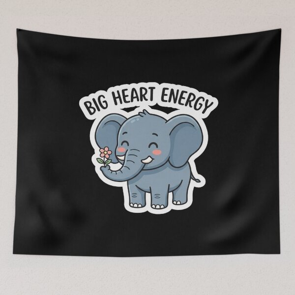 Item preview, Cute Baby Elephant Big Heart Energy designed and sold by Owcomm.