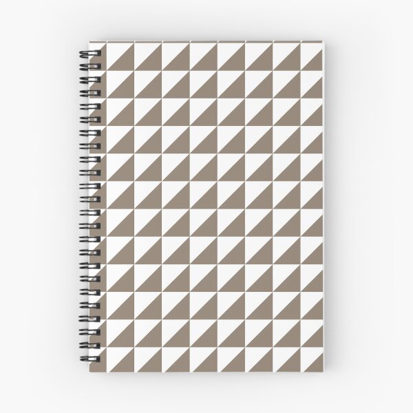 Item preview, White And Taupe Triangle Mosaic Pattern designed and sold by pattern-archive.