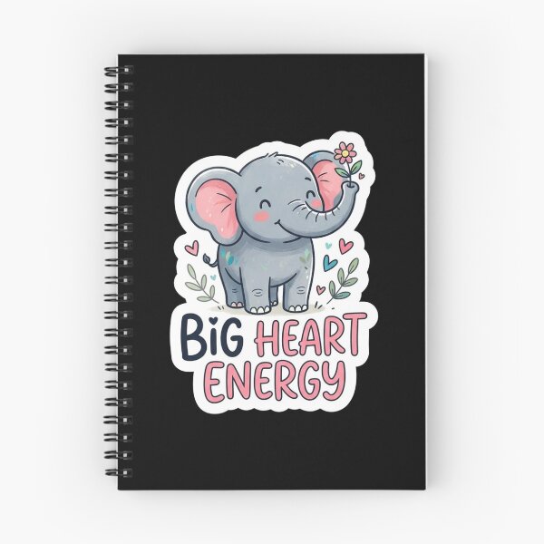 Item preview, Cute Little Elephant Big Heart Energy designed and sold by Owcomm.