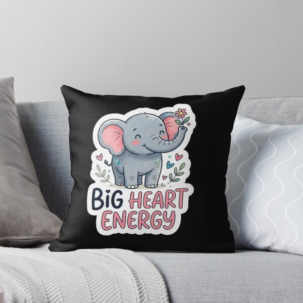 Item preview, Cute Little Elephant Big Heart Energy designed and sold by Owcomm.