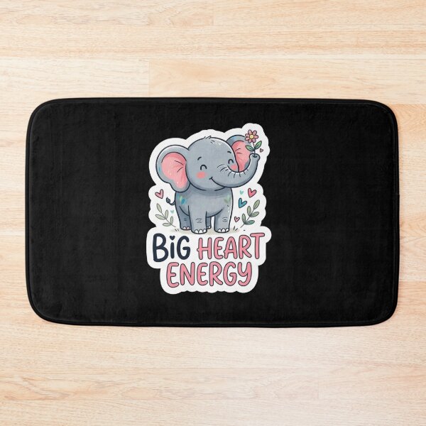 Item preview, Cute Little Elephant Big Heart Energy designed and sold by Owcomm.