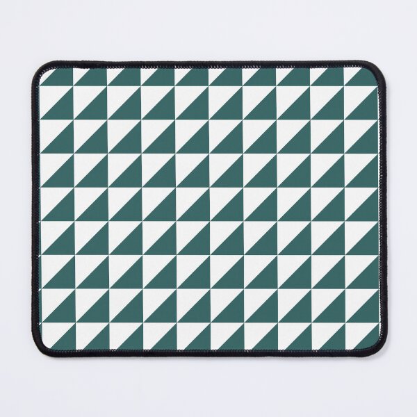Item preview, White And Teal Triangle Mosaic Pattern designed and sold by pattern-archive.