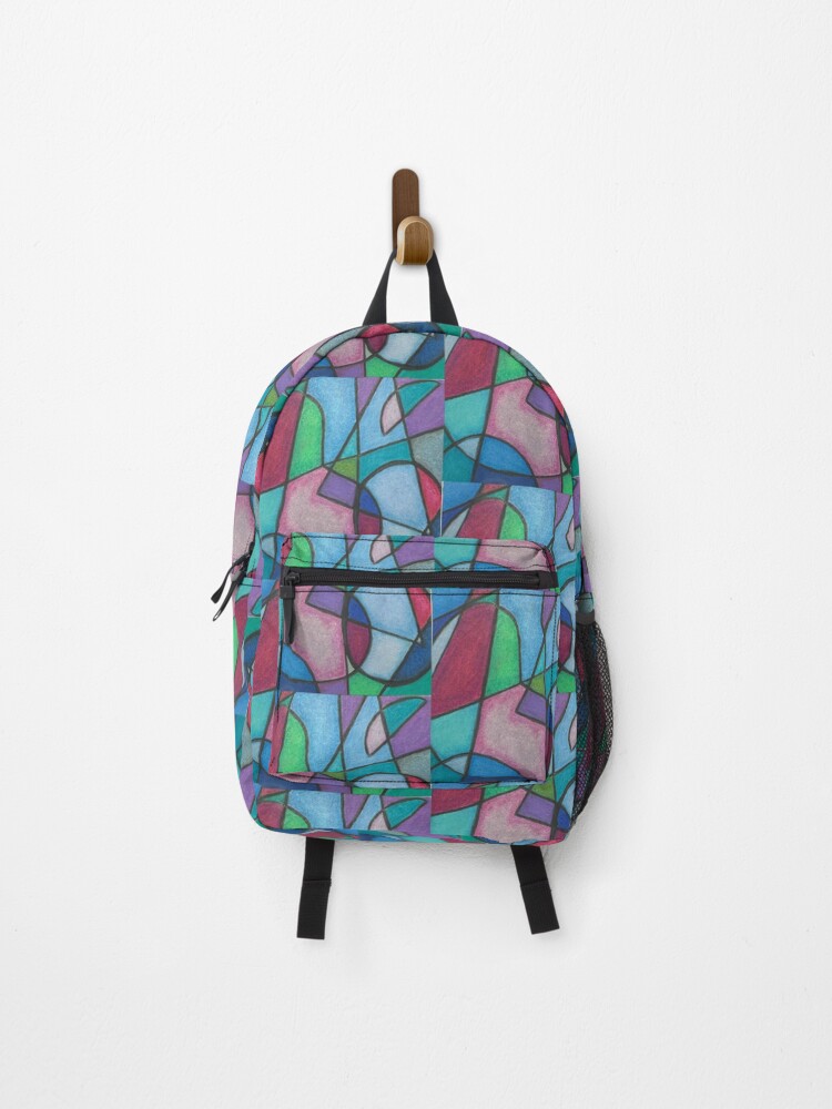 Thumbnail 1 of 3, Backpack, Abstract Shapes designed and sold by Lesswired.