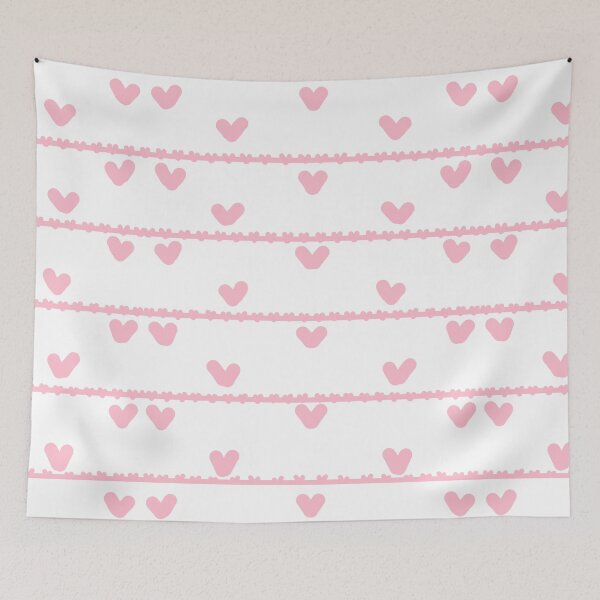 Item preview, Cozy Pink Heart Line Pattern designed and sold by CozySissi.