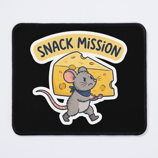 Item preview, Cute Mouse Carrying A Big Cheese designed and sold by Owcomm.