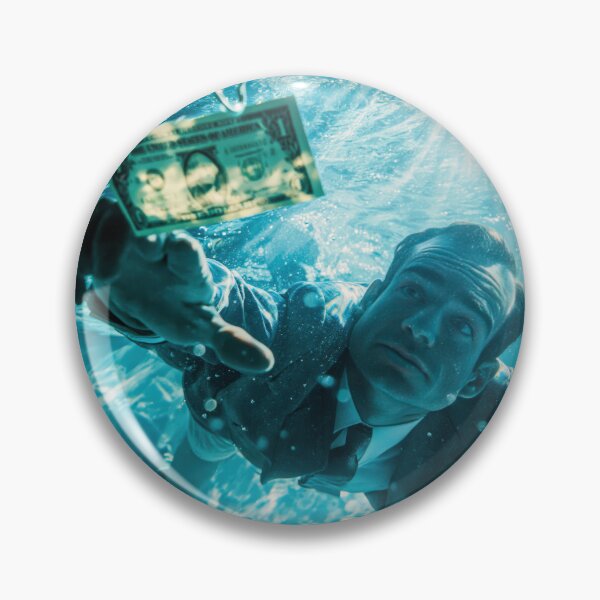 Item preview, Money Bait Man – Underwater Temptation Surreal Art designed and sold by TheLordsofD.