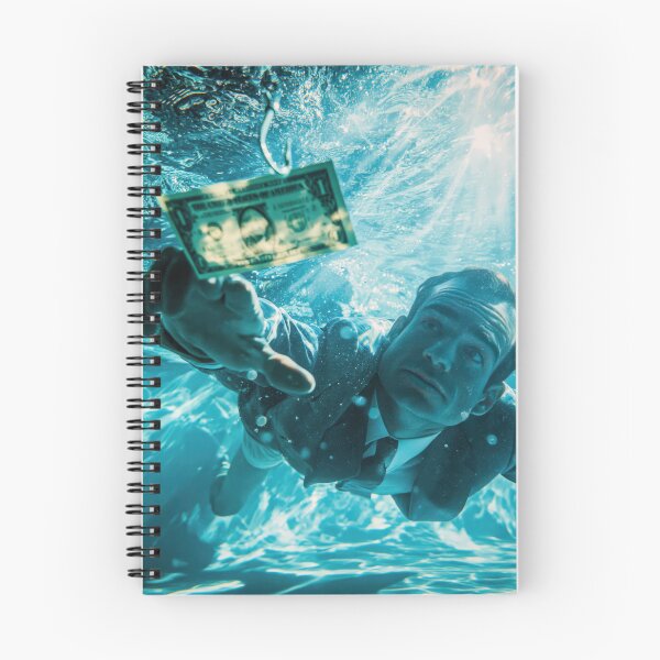 Item preview, Money Bait Man – Underwater Temptation Surreal Art designed and sold by TheLordsofD.
