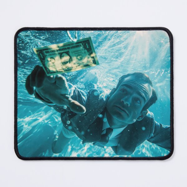 Item preview, Money Bait Man – Underwater Temptation Surreal Art designed and sold by TheLordsofD.