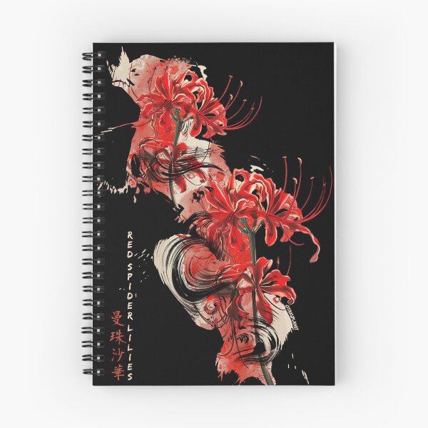 Item preview, japanese red spider lily in Vaporwave anime retro pastel goth aesthetic designed and sold by Otakuniverse.