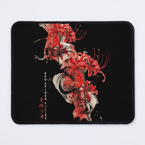 Item preview, japanese red spider lily in Vaporwave anime retro pastel goth aesthetic designed and sold by Otakuniverse.