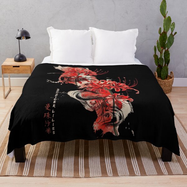 Item preview, japanese red spider lily in Vaporwave anime retro pastel goth aesthetic designed and sold by Otakuniverse.