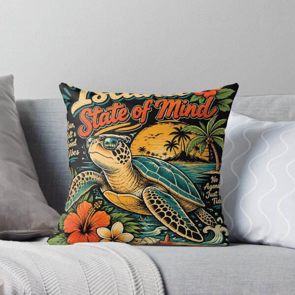 Item preview, Island State of Mind Sea Turtle designed and sold by JasKei-Designs.