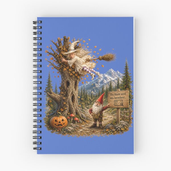 Item preview, Die Route wird neu berechnet... – Funny Halloween Witch & Alpine Gnome Design designed and sold by Alpine-Ink.