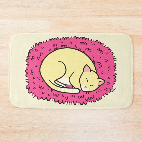 Item preview, Cat Nap, Pink Shag Carpet designed and sold by cozypersimmon.