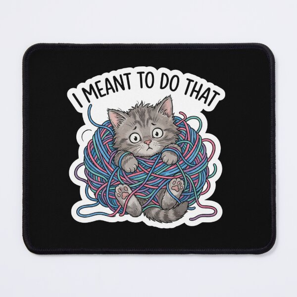 Item preview, Funny Cute Kitten Tangled In Yarn designed and sold by Owcomm.