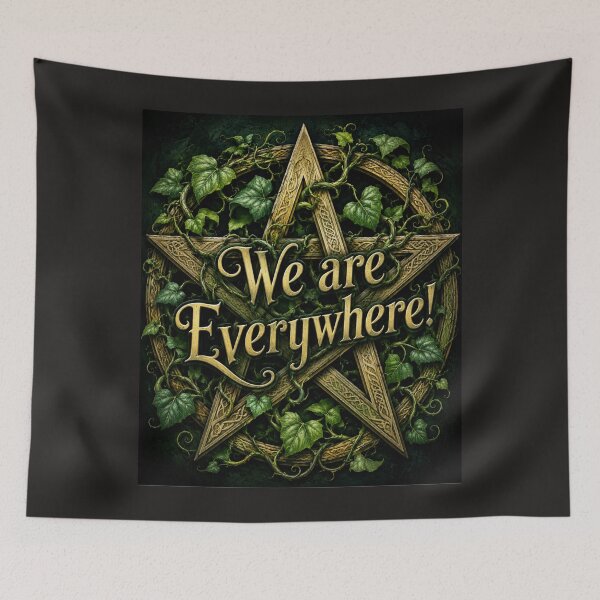 Item preview, We Are Everywhere! Pentacle With Entwined Leaves Witch designed and sold by Witch Joseph.