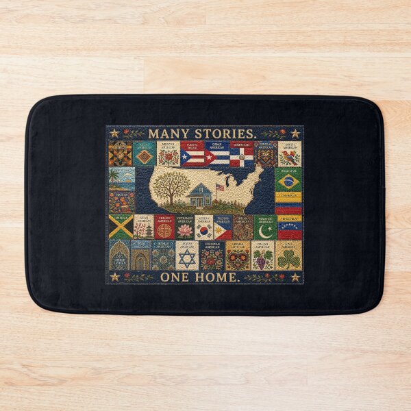 Item preview, ✂️ STITCHED TOGETHER COLLECTION ✂️- ❤️ - Many Stories. One Home. - Quilt  designed and sold by WheelieGdArt.