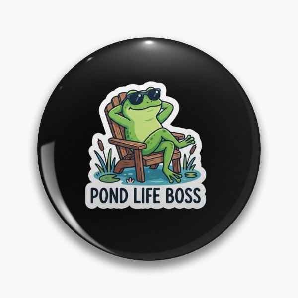 Item preview, Cool Frog Relaxing in Pond Chair designed and sold by Owcomm.