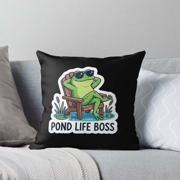 Item preview, Cool Frog Relaxing in Pond Chair designed and sold by Owcomm.