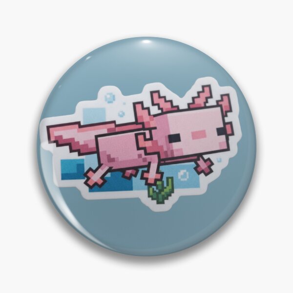 Item preview, Axolotl Pixel Art Pink Gamer Style designed and sold by Purpleclomb.