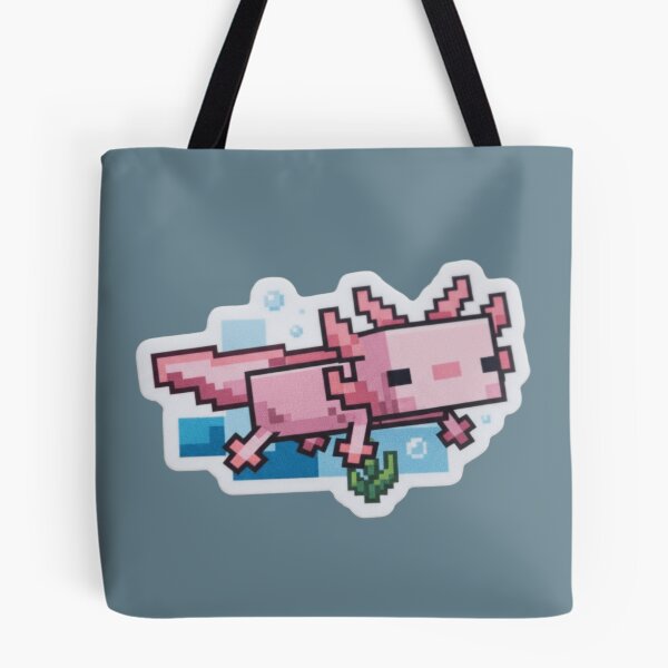 Item preview, Axolotl Pixel Art Pink Gamer Style designed and sold by Purpleclomb.