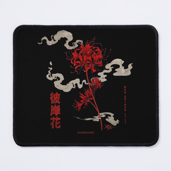 Item preview, red spider lily in tokyo harajuku vaporwave aesthetic designed and sold by Otakuniverse.