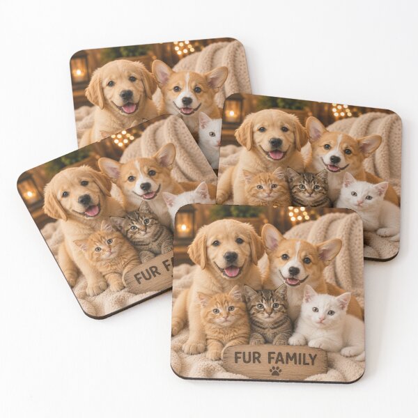 Item preview, Fur Family Puppies and Kittens Portrait designed and sold by BagFactoryUK.