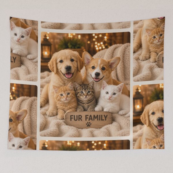 Item preview, Fur Family Puppies and Kittens Portrait designed and sold by BagFactoryUK.