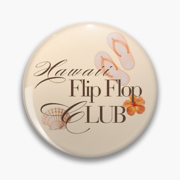 Item preview, HAWAII FLIP FLOP CLUB Peach & Natural Colors designed and sold by JaymeOctober.