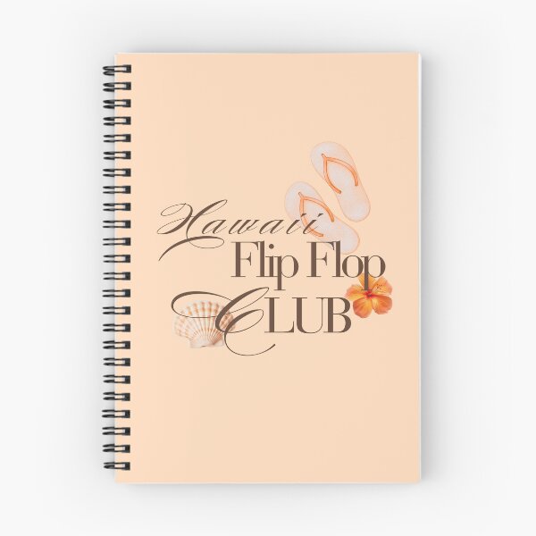 Item preview, HAWAII FLIP FLOP CLUB Peach & Natural Colors designed and sold by JaymeOctober.