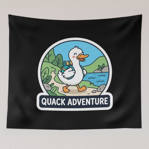 Item preview, Cute Duck Going on Hiking Adventure designed and sold by Owcomm.