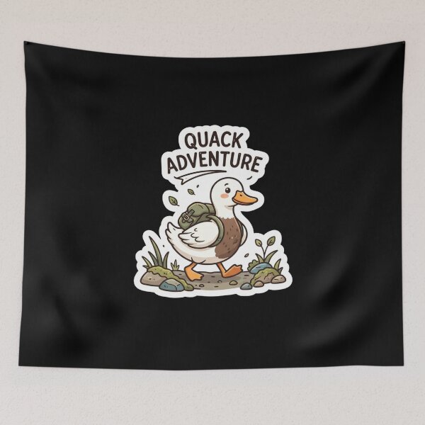 Item preview, Cute Duck Going On Hiking Adventure designed and sold by Owcomm.