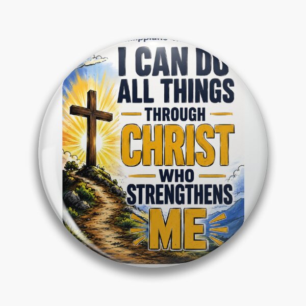 Item preview, Philippians 4:13 Christian Bible Verse – I Can Do All Things Through Christ Inspirational Faith Design designed and sold by Fabrifrank.