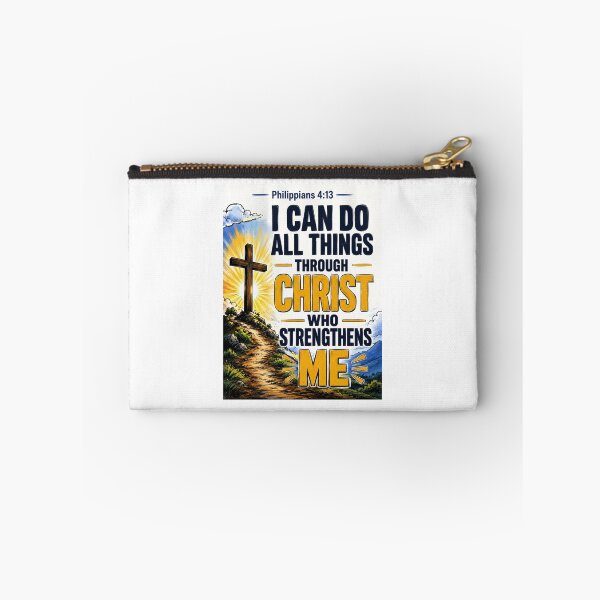 Item preview, Philippians 4:13 Christian Bible Verse – I Can Do All Things Through Christ Inspirational Faith Design designed and sold by Fabrifrank.