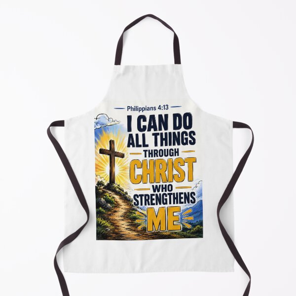 Item preview, Philippians 4:13 Christian Bible Verse – I Can Do All Things Through Christ Inspirational Faith Design designed and sold by Fabrifrank.