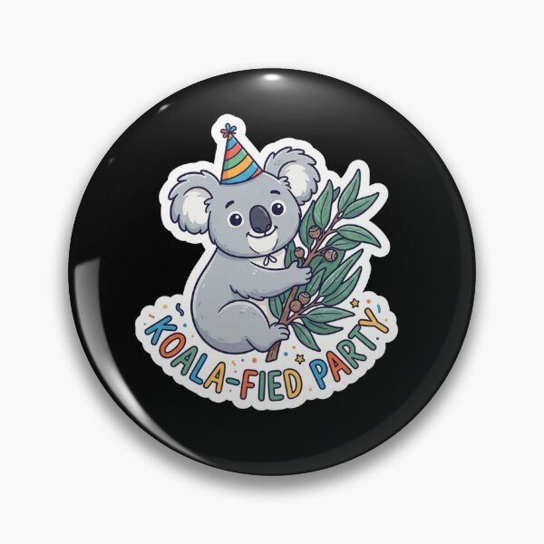 Item preview, Cute Koala Wearing Birthday Party Hat designed and sold by Owcomm.