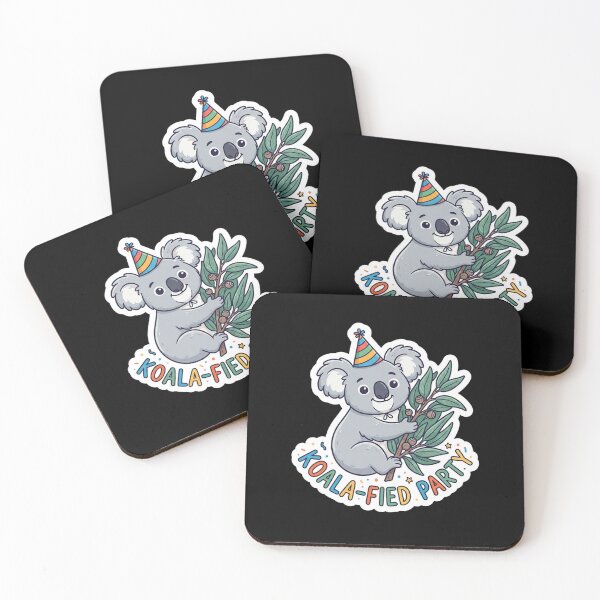 Item preview, Cute Koala Wearing Birthday Party Hat designed and sold by Owcomm.