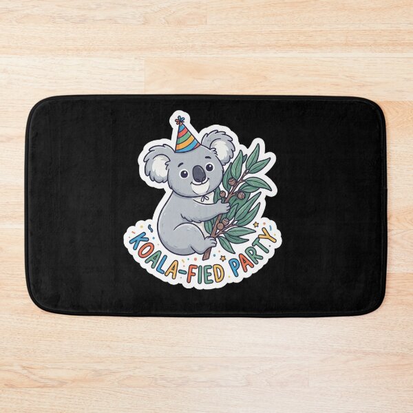 Item preview, Cute Koala Wearing Birthday Party Hat designed and sold by Owcomm.