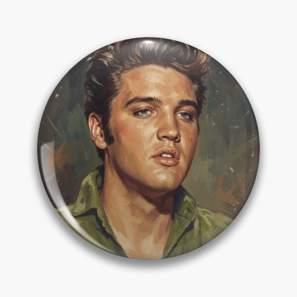 Item preview, Elvis Presley 1956 - Vintage Portrait Art Poster designed and sold by ElvisVintagePosters.