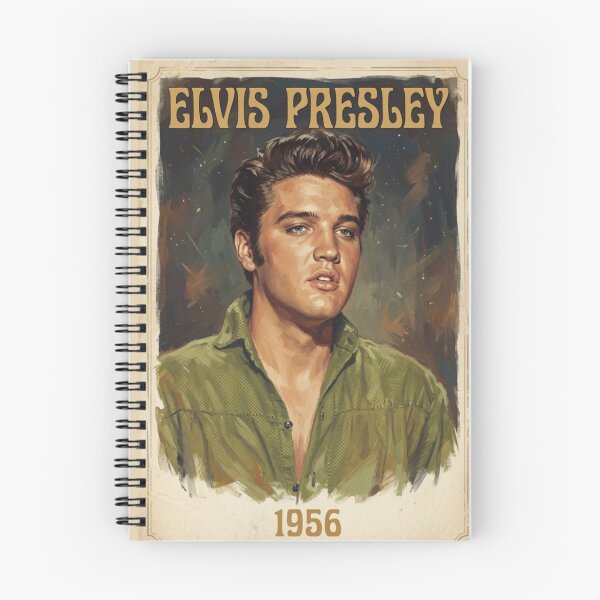 Item preview, Elvis Presley 1956 - Vintage Portrait Art Poster designed and sold by ElvisVintagePosters.