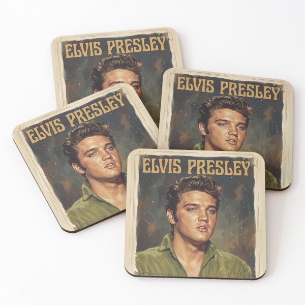 Item preview, Elvis Presley 1956 - Vintage Portrait Art Poster designed and sold by ElvisVintagePosters.