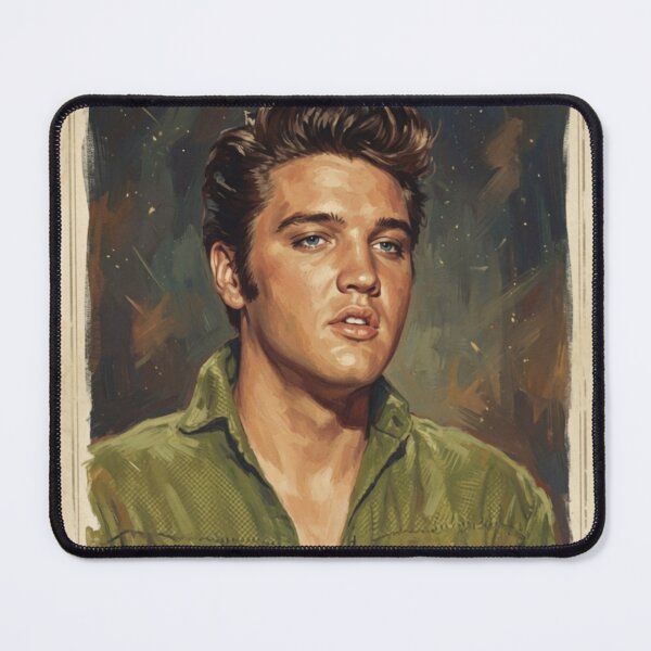 Item preview, Elvis Presley 1956 - Vintage Portrait Art Poster designed and sold by ElvisVintagePosters.